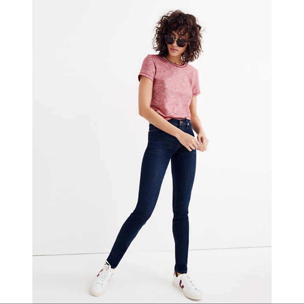 Madewell 9" Mid-Rise Skinny Jeans in Larkspur Wash - Picture 1 of 5